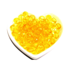 Ilan Abalorios Perline rotonde gialle da 8 mm per la creazione di gioielli - Product Image 2