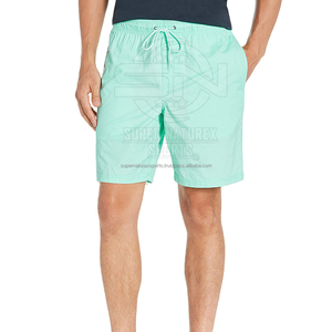 Pantalones cortos para hombre, cómodos, con cintura elástica, patrón sólido, lona, estilo informal, venta al por mayor en línea, ligeros - Product Image 1
