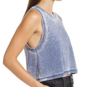 Débardeur long décontracté pour femme en polyester/coton, extensible, respirant, séchage rapide, offrant un confort maximal et une liberté de mouvement - Product Image 2