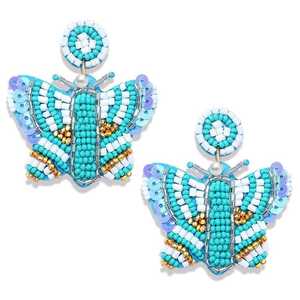 Pendientes coloridos con forma de loro y pedrería de cristal para mujer, joyería para fiesta, diseño de animales bonitos, cuentas de cristal - Product Image 6