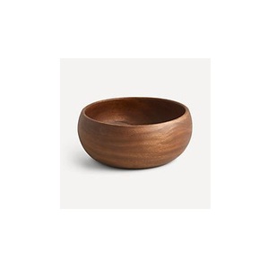 Bol en bois fait main au design minimaliste, bol de service rond en bois pour aliments, non traité, idéal pour offrir - Product Image 3