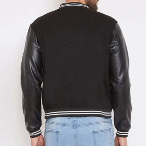 Chaqueta Letterman cómoda y personalizada para hombre, de manga larga, en venta. - Product Image 4