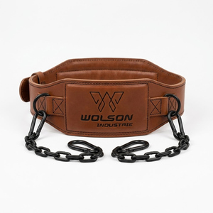 Cinturón de Flexiones Premium de Alta Calidad con Costuras Reforzadas y Cadena Metálica para Ejercicios de Entrenamiento de Fuerza con Peso Corporal - Product Image 1