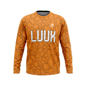 Maillot de sport et de yoga personnalisé à manches longues, respirant, antibactérien, écologique, séchage rapide, col rond, coupe classique, compression - Product Image 2
