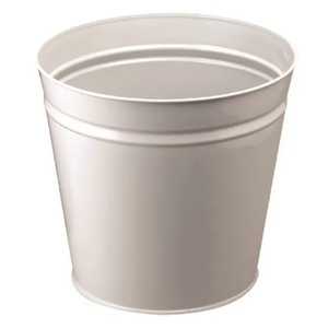 Poubelle de luxe en acier inoxydable brossé, ronde, perforée, en métal, moderne, pour bureau, hôtel, salle de bain - Product Image 4