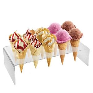 Support pour cornets de crème glacée en acrylique transparent, écologique, Henry Foodservice - Product Image 4