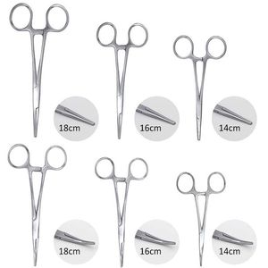2 Pcs Fishing Forceps Set Fishing Hemostat <b>Pliers</b> with Grip Curved and Straight Hemostats Set Stainless Steel Locking Clamps - Product Image 1