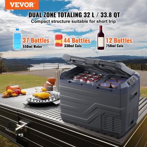 Frigorifero Portatile per Auto a Doppia Zona 32L, 12/24V DC, Gamma Regolabile 100-4-68°F, Congelatore 12 Volt per Auto - Product Image 2