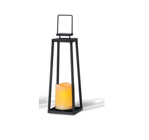 Linterna Decorativa Única de Metal y Vidrio, Diseño Clásico, Portavelas para Decoración del Hogar - Product Image 1