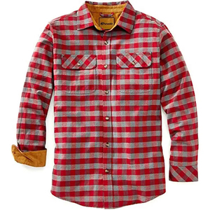 Wholesale Plus Size Men's 100% Cotton Checkered Long Sleeve Casual Flannel Shirts with <b>Covered</b> <b>Button</b> Closure and Loose Fit - Product Image 5