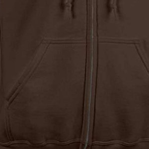 Sweat-shirt à capuche zippé marron pour homme, couleur unie, en polaire, décontracté, pour l'automne, coupe classique, sweat-shirt tricoté - Product Image 6