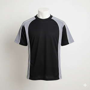 เสื้อฟุตบอลชายแบบสั่งทำสีได้ ผ้าถักทรงโอเวอร์ไซส์ กันหด รุ่นปี 2026 2027 ระบายอากาศ แห้งเร็ว สำหรับมืออาชีพ แบบแขนสั้น - Product Image 6
