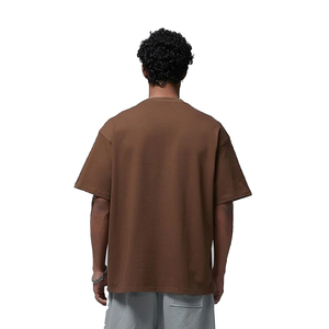 Camiseta Oversize de Estilo Urbano, Tejido de Punto Grueso, Estilo Vintage, Ecológica, Transpirable, Corte Holgado, Hombros Caídos - Product Image 2