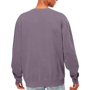 เสื้อสเวตเชิ้ตผู้ชายสีขาวล้วน ผ้าฟลีซ คอกลม น้ำหนักเบา ใส่ได้ทุกวัน สวมใส่สบาย ขอบยางยืด  ลำลองสำหรับกิจกรรมกลางแจ้ง - Product Image 2