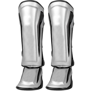 Customizable Brand MMA & Muay Thai Boxing Shin Guards Leather Durable Protective Training Foot Protectors - Product Image 3