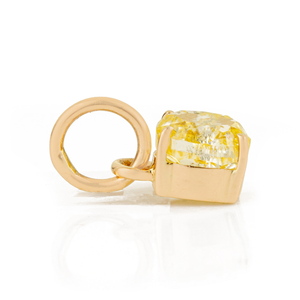 Most Beautiful Delicate Minimalist Natural Yellow Diamond Small Dainty <b>Pendant</b> Daily Wear Women's & Girls 14K <b>Solid</b> <b>Gold</b> Jewelry - Product Image 5