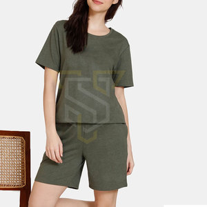 Ensemble de chemises et shorts en matériau durable, faible MOQ, logo personnalisé imprimé, ensemble de chemises et shorts légers - Product Image 5