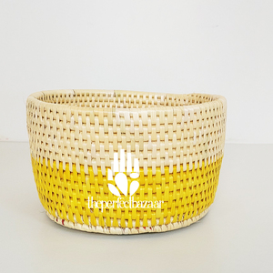 Macetas y jardineras de estilo floral talladas a mano, macetero cuadrado de hierba Munj natural, capacidad y peso personalizables, hierba Munj - Product Image 2