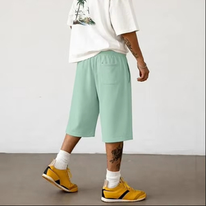 Short de sport d'été vintage délavé à l'acide, coupe courte, séchage rapide, effet usé - Product Image 1