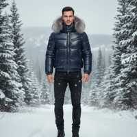 Veste d'hiver à capuche pour homme, fournisseur de marques privées personnalisées, marché américain en gros, imperméable, réversible, écologique