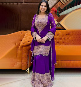 Último Modelo de Salwar Kameez para Fiesta, Estilo Pakistaní Bollywood, Vestido de Diseñador Indio para Boda, Listo para Usar, Superventas - Product Image 1
