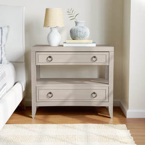 2-Drawer <b>Nightstand</b> with Stylish Design for Bedroom Organization - Product Image 3