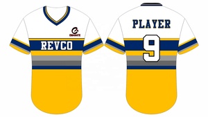 Camisetas de béisbol hechas a medida Sublimación Jersey de béisbol Logotipo personalizado Fabricante de uniformes de color - Product Image 3