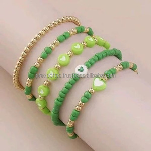 Hot Selling Bohemian Style Seed Bead Woven Handmade Colorful Unisex 7inch Luxury Charm Bracelet Trendy Gift Indian Manufacturer - Product Image 3