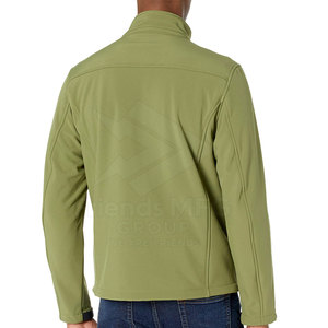 New Custom Design <b>Men's</b> Winter Softshell <b>Jacket</b> with Stand Collar Front Logo Zip-Up Closure-Eco-Friendly & <b>Lightweight</b> - Product Image 3
