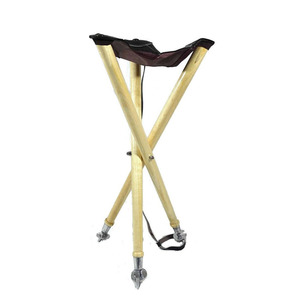Premium <b>leather</b> hunting <b>stool</b> folding tripod camping <b>stool</b> wholesale supplier OEM custom branding export for sale - Product Image 2