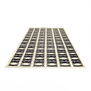 Alfombra DECORDEC de Lana Hecha a Mano, Ecológica, Antideslizante, de Pelo Medio, con Diseño Geométrico de Loto/Ampolla de Arena, para Hogar y Hotel - Product Image 2