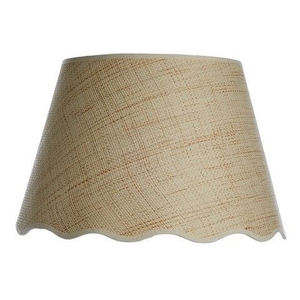 โคมไฟหุ้มผ้าทำมือสไตล์โบราณ ดีไซน์ลายเกล็ดหอย  ตกแต่งบ้าน  งานขายดี  ผิวโครเมียมขัดเงา - Product Image 6