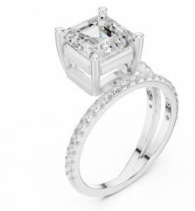 Indian Bulk Supply Unisex Party Wear Luxury 14K Gold Plated Bezel Setting Lab Grown Engagement Ring for Export - Product Image 3