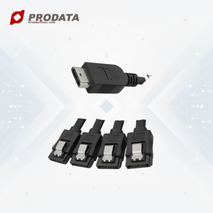 ชุดสายเคเบิล MCIO 4X ถึง 4 SATA SAS สำหรับเซิร์ฟเวอร์พร้อมสายไซด์แบนด์ 9 พิน - Product Image 4