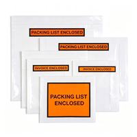 Pochettes adhésives personnalisées pour documents, étiquettes orange, sur mesure pour expédition en gros en usine