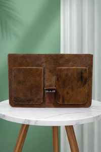 Sac à main pour ordinateur portable en cuir véritable de vachette de qualité supérieure, sacoche vintage pour affaires, sac messager, sac à main LPBH-0020 - Product Image 6