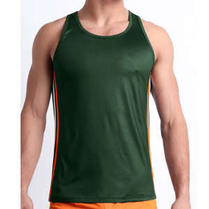 Solid Color OEM Customized Quick Dry Streetwear High Quality Sports Trendy Tank Top <b>Compression</b> Breathable Summer Fit Plain - Product Image 1