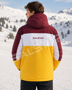 Veste de ski d'hiver personnalisée, imperméable, coupe-vent, à capuche, veste de snowboard, veste matelassée pour sports de plein air, fabricant - Product Image 4