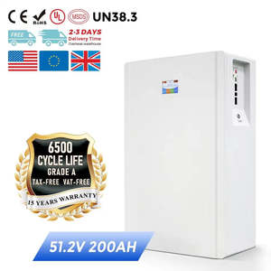 51.2V 48V 280Ah Lithium Solar Battery 300Ah 10Kwh 15KWh <b>Wall</b> Mounted Inverter 48V 280Ah Lifepo4 Home Energy Storage Solar Home - Product Image 1