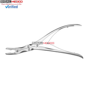 Rongeur à os en acier inoxydable, angle de 15 degrés, morsure 7x16mm, action composée 9 pouces, 23cm, instrument chirurgical orthopédique durable - Product Image 2