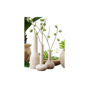 Vases en bois faits à la main tendance, écologiques, en bois massif, vase décoratif pour une décoration minimaliste de la maison - Product Image 6