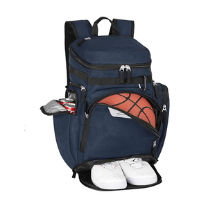 Purple Basketball <b>Backpack</b> with Shoe Compartment <b>Large</b> Capacity Sports Training Bag for Youth Basketball Net <b>School</b> Daypack - Product Image 1