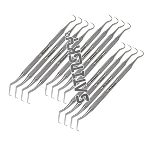 Lot de 2 attaches orthodontiques pour fils, applicateur de ligatures dentaires Tucker, double extrémité, en acier inoxydable, manuel, ergonomique - Product Image 2