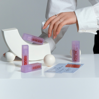 Kit de Brillo Labial en Gel de Doble Capa Velvet de Black Rouge Coreano para Mujer, 2 DL07, Altamente Pigmentado, Hidratante, Larga Duración, Rojo Fauvista