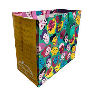Personnalisable Éco-Épicerie Réutilisable Shopping Sac Fourre-Tout PPWoven Recyclé Toile Logo Personnalisé Tissé Stratifié Plastique Matière Cadeau - Product Image 5
