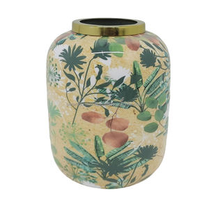 Jarrón Floral de Metal Hecho a Mano con Diseño Costero Moderno para Decoración de Mesa de Boda u Hotel, Jarrón de Flores Artesanal - Product Image 2