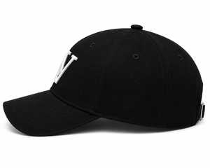 Gorra de Béisbol Negra Bordada en 3D con el Logotipo de AV, Gorra de Algodón Premium con el Logotipo de AV, Gorra de Béisbol Bordada Personalizada de 6 Paneles - Product Image 4