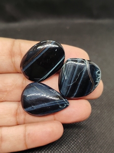 Natural Tiger's Eye Oval Cabochon Agate Stone Stones for Jewelry - Product Image 4