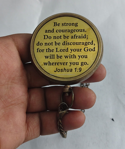 Brújula de Bolsillo de Latón con Cadena, Buscador de Dirección Náutico Vintage, Brújula Decorativa Clásica - Product Image 4