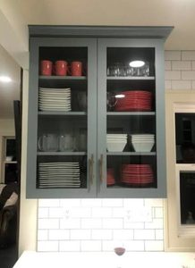 W2436GD White Glass Door Kitchen Cabinet <b>Wall</b> <b>Mounted</b> Storage RTA - Product Image 4